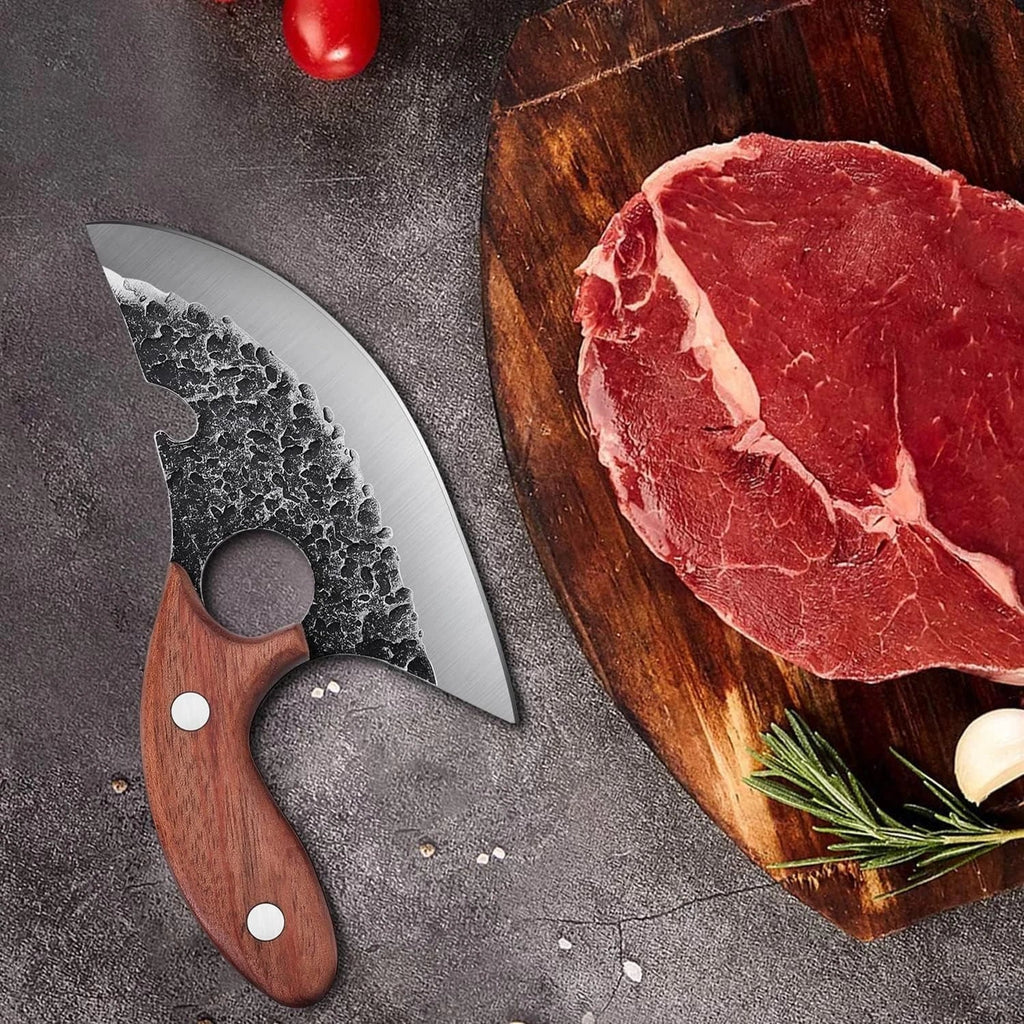 1 Set Multifunctional Knife Meat Cleaver Bone Cleaver Forging Knife Stainless Steel Kitchen Knife Cooking Tools BBQ