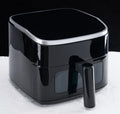 4QT Air Fryer with Visible Window, 1500W Digital Touchscreen Air Fryer with 8 Presets, Black