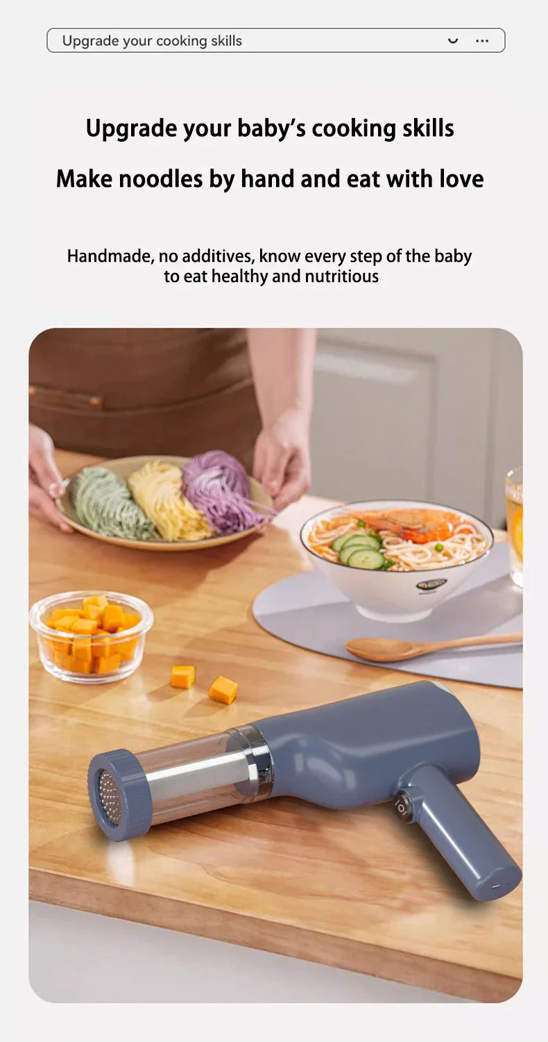 New Multi-functional Kitchen Automatic Hand-held Noodle Machine Fast Noodle Press Small Household Electric Noodle Machine