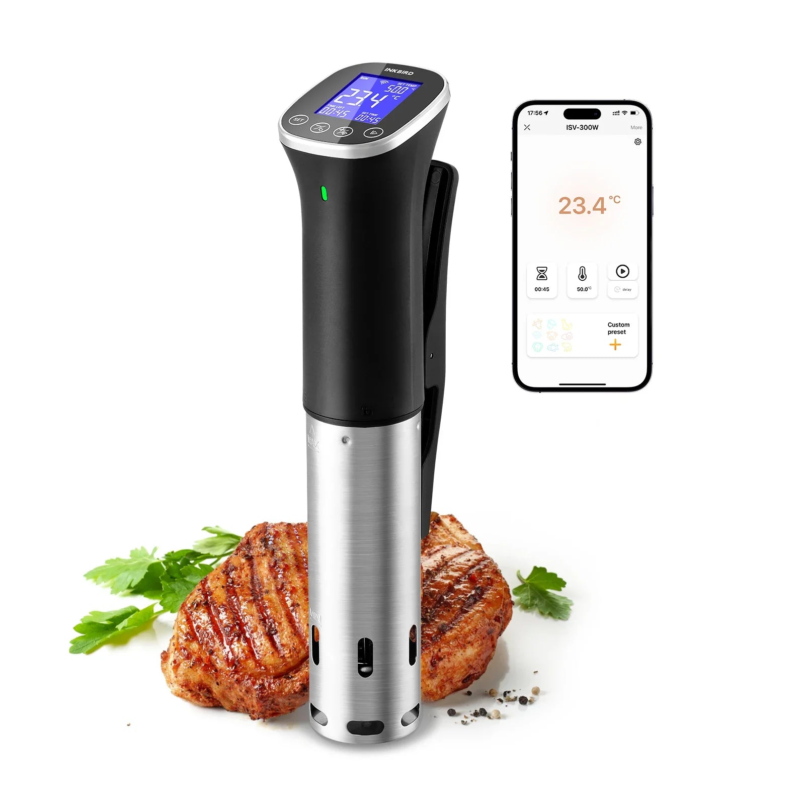 INKBIRD 4 Types 1000W WiFi Sous Vide Machine EU Plug Sous Vide Cooker APP Remote Control Recipes Alarms Timer For Cooking