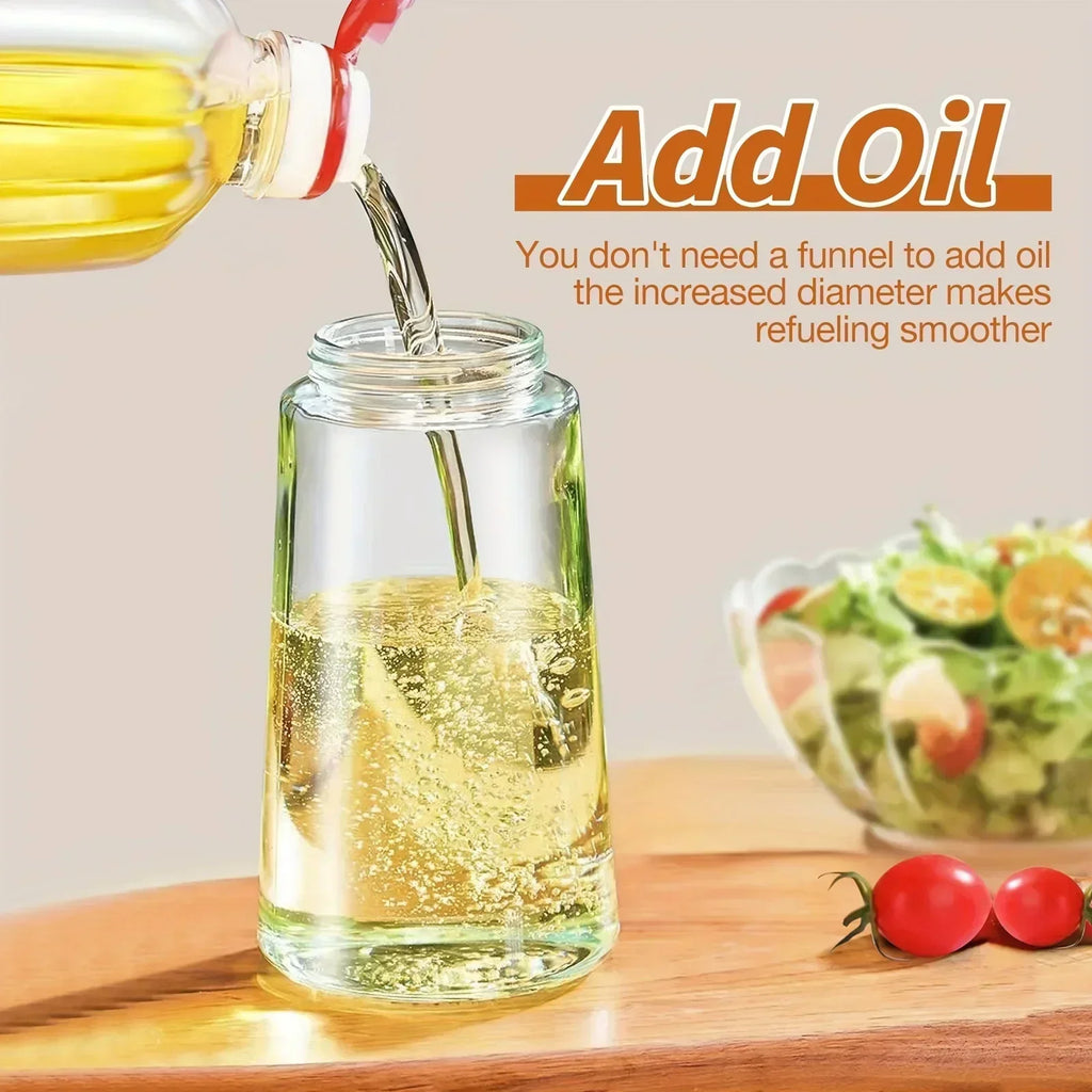 2IN1 Replacement for Oil Take Dispenser Mister Plastics Bottle with 2pcs Brush Spray Pour Cooking Spritzer BBQ Oil Spray Bottle