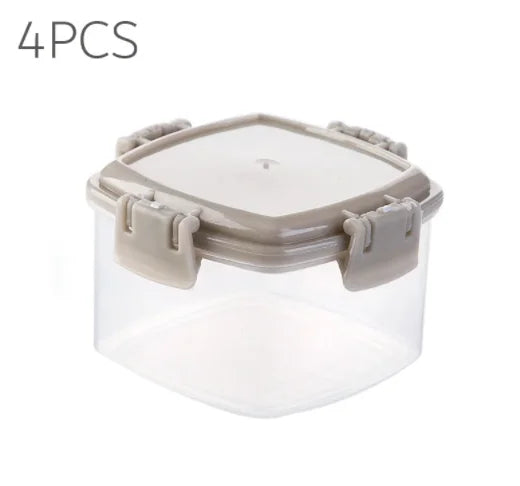 Kitchen 7pcs Food Containers Set BPA Free Plastic Airtight Storage Box With 10stickers and Pen