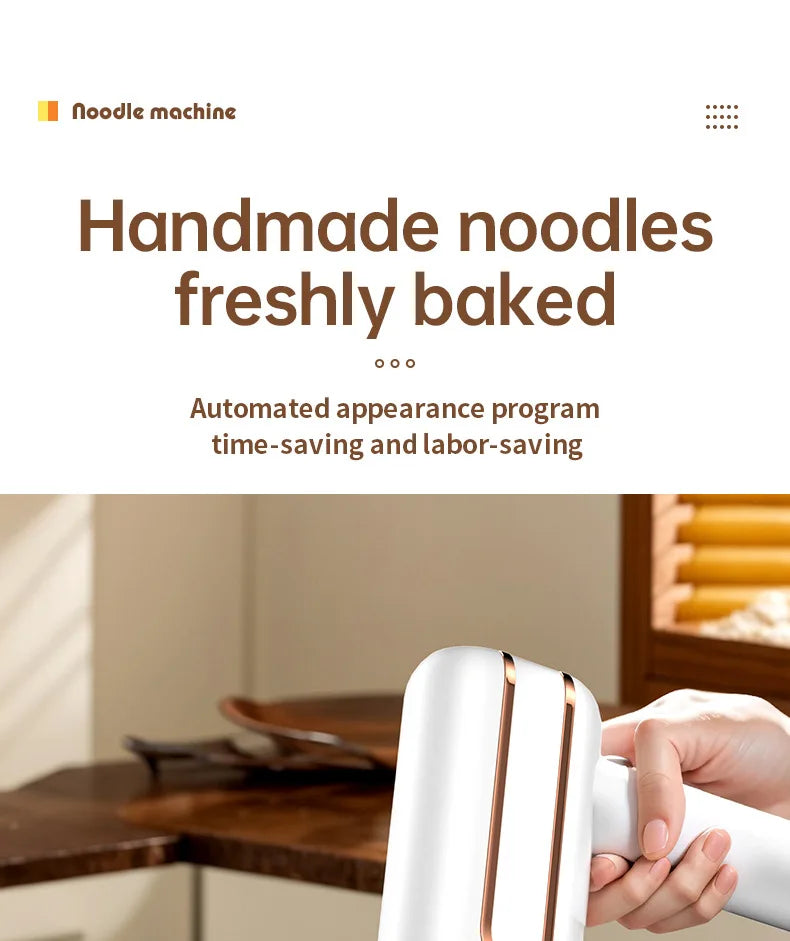 Electric Cordless Noodle Maker Portable Noodle Press Home Appliances Outdoor Kitchen Home Breakfast Smart Noodle Maker Household