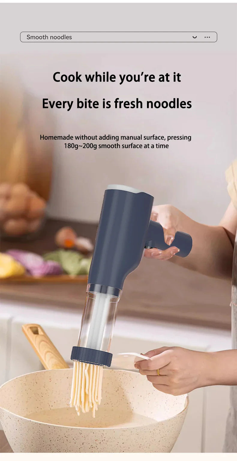 New Multi-functional Kitchen Automatic Hand-held Noodle Machine Fast Noodle Press Small Household Electric Noodle Machine