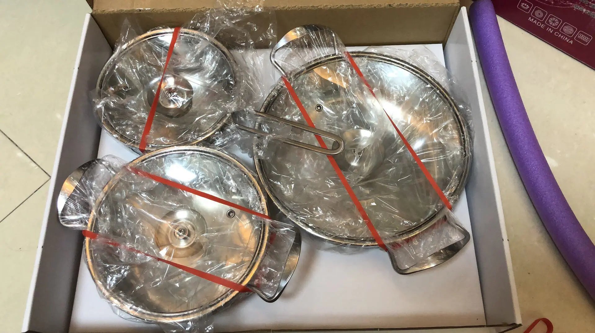 New Item Stainless Steel Cookware Set Large Noodle Cooking Pot Set Pasta Pots