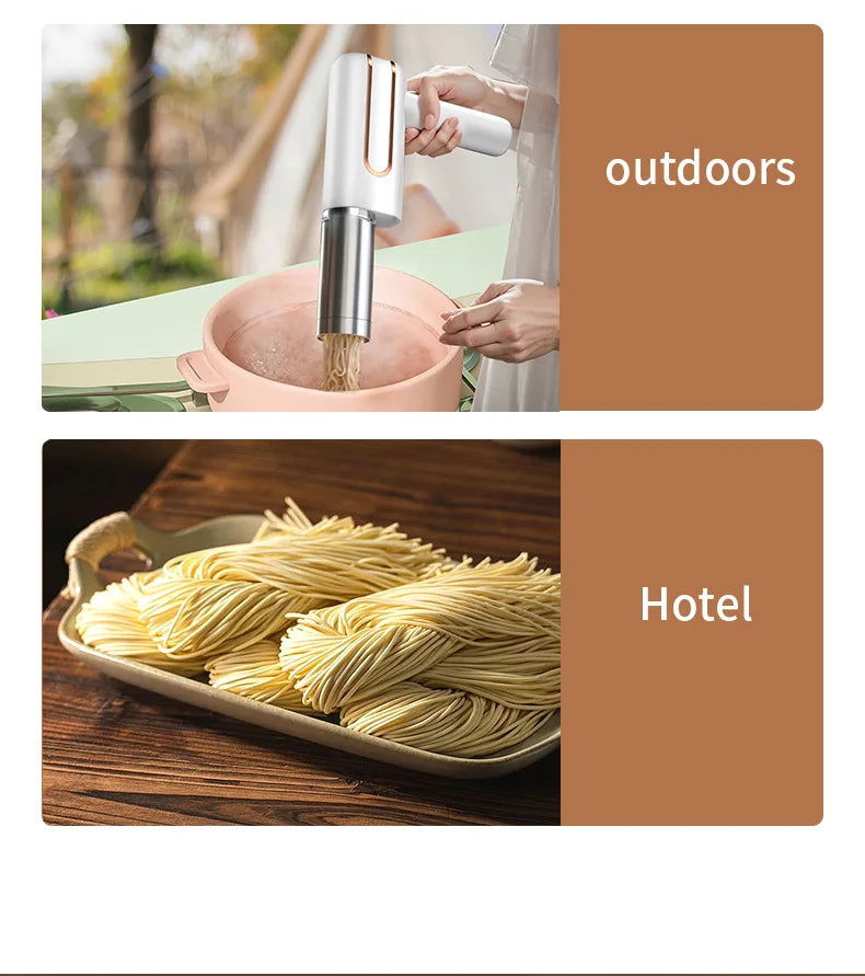Electric Cordless Noodle Maker Portable Noodle Press Home Appliances Outdoor Kitchen Home Breakfast Smart Noodle Maker Household