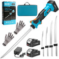 Seesii Cordless Electric Fillet Knife Rechargaable Fish Knife Lithium Battery Cutter Bread Beef Knives Kitchen Cooking Tools