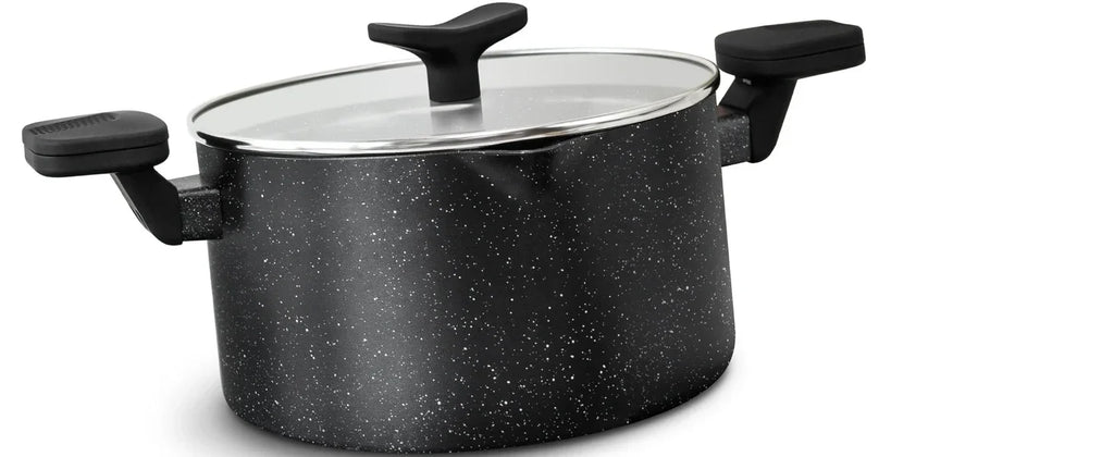 MICHELANGELO Cooking Noodles Pot Double Handle Soup Pot with Strainer Lid Home Induction Cooker Universal Milk Pot Kitchenware