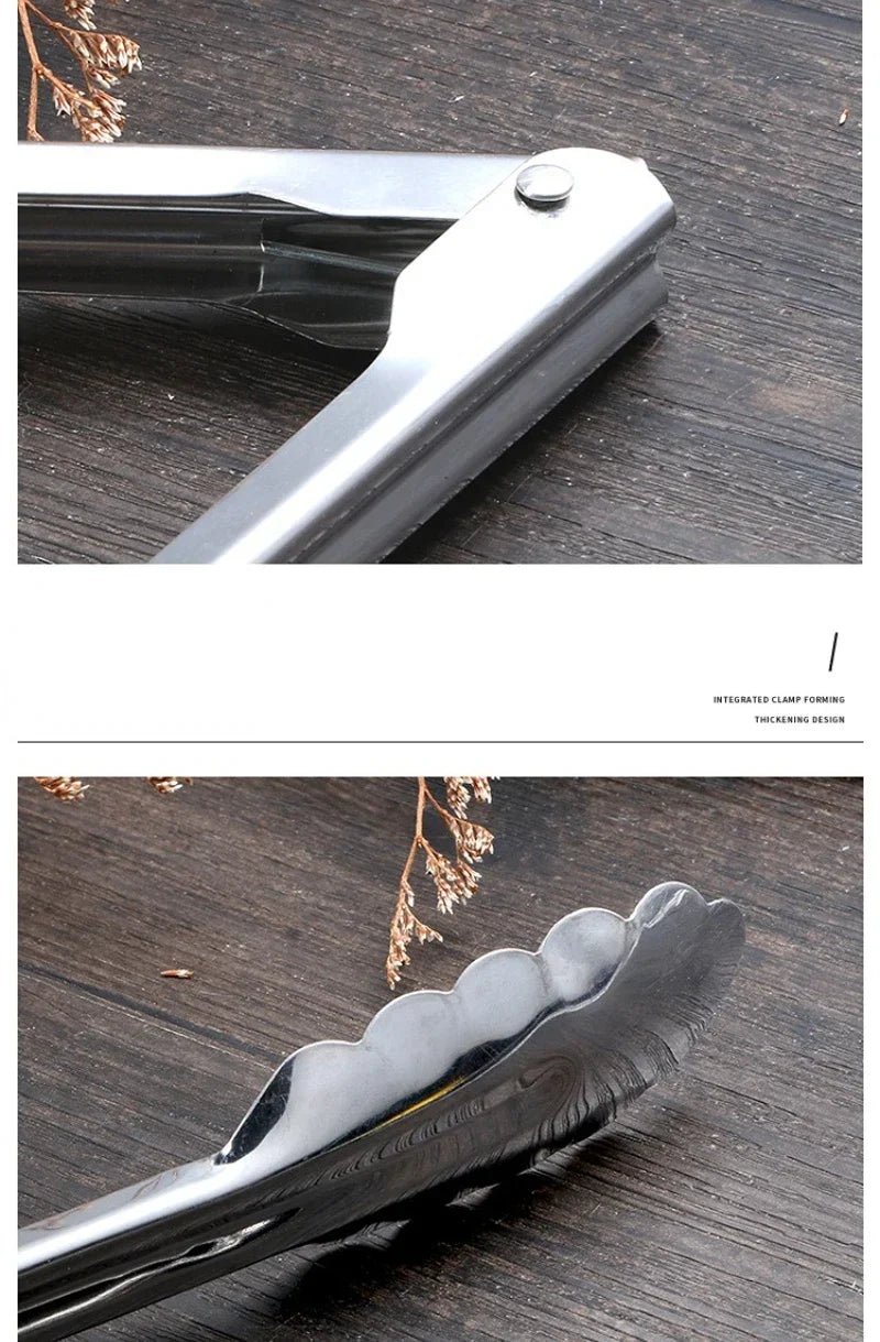Stainless Steel Kitchen Food Tongs Household Products Cooking Utensils Cookware Bbq Assesories Grill Accessories Buffet Bread