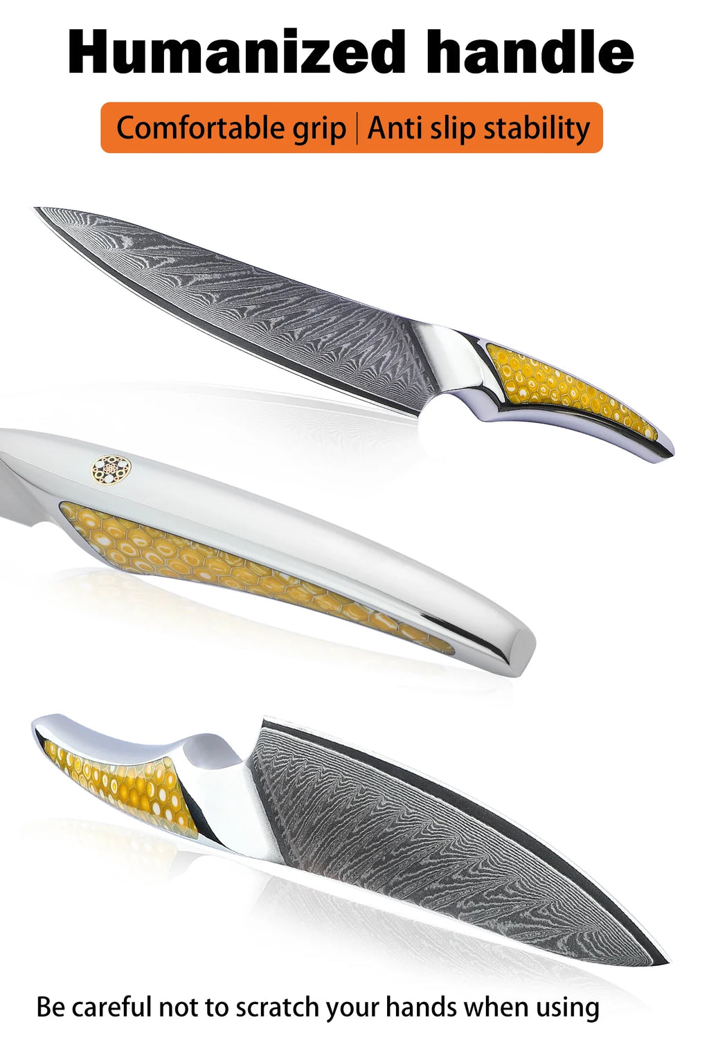 SANMUZUO 5 Inch Damascus Utility Knife - LAS9 Series VG-10 Core Steel Kitchen Chef Knife - Resin Handle for Fruit Vegetable Meat