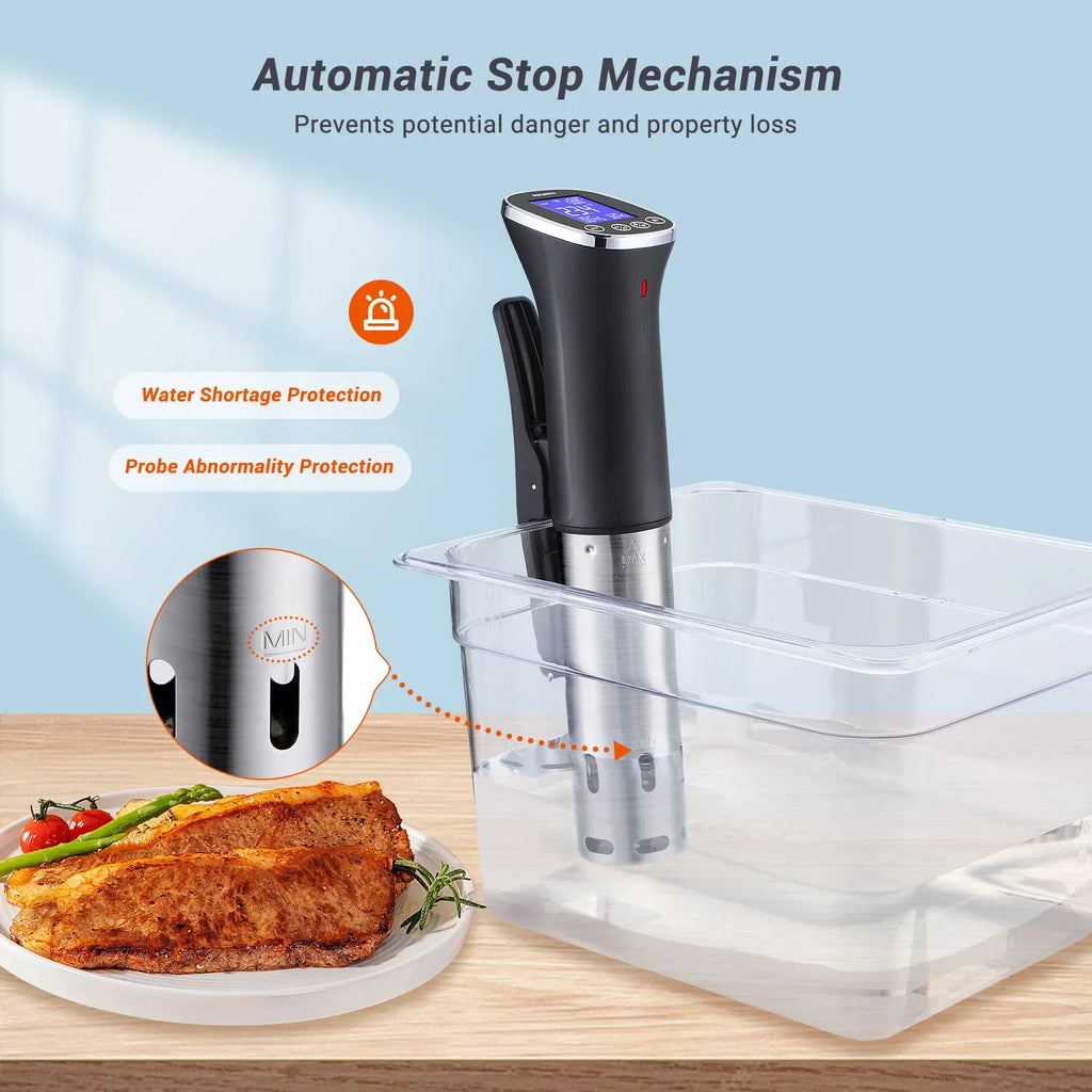 INKBIRD 4 Types 1000W WiFi Sous Vide Machine EU Plug Sous Vide Cooker APP Remote Control Recipes Alarms Timer For Cooking
