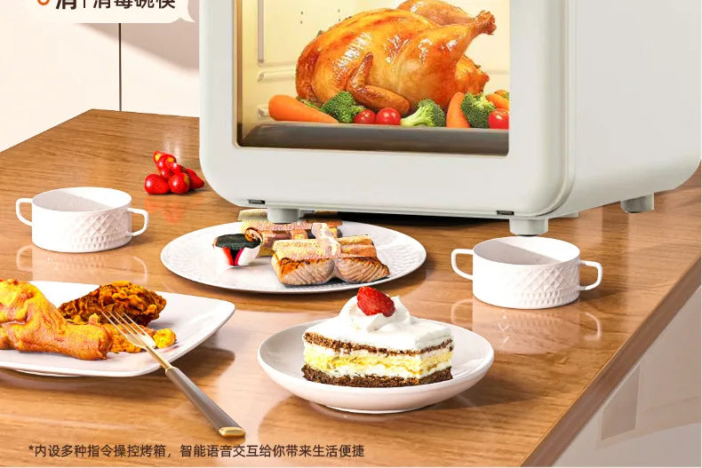 Air Frying Oven Steaming and Baking Integrated Electric Oven Household Multi-functional Visual Model Fumes-free Baking Fryer