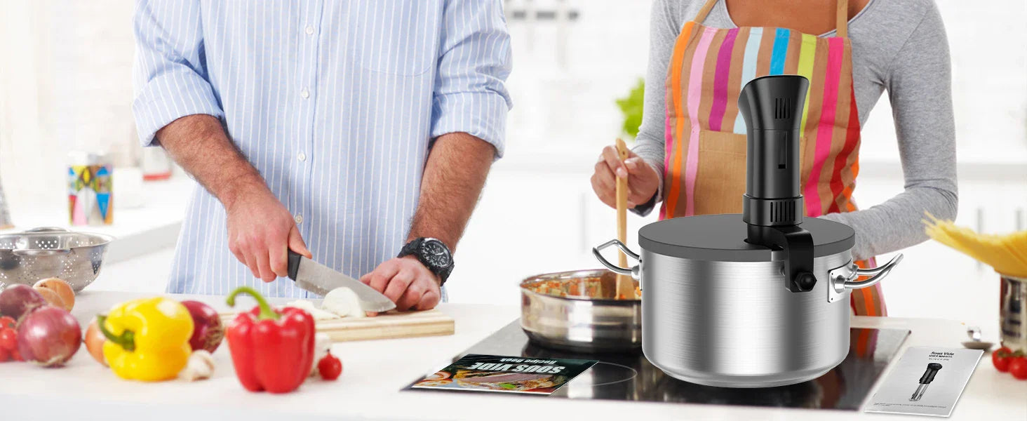 Gison 1800W Waterproof Vacuum Sous Vide Cooker Immersion Kitchen Cooking Tool With LED Digital Display Smart Slow Cooker Heater