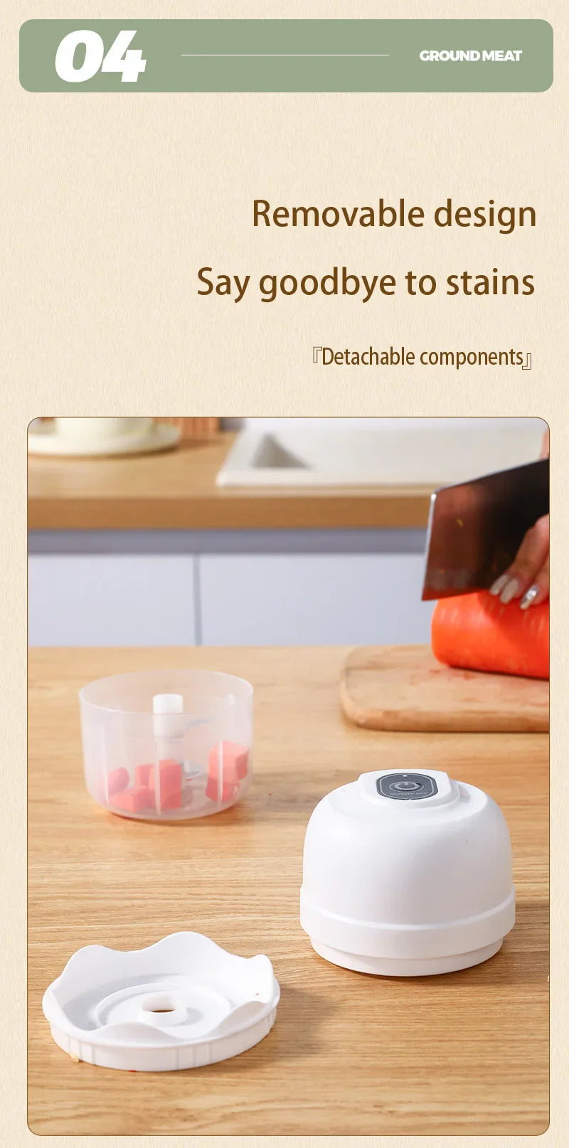 USB Kitchen Gadgets Electric Food Chopper Garlic Crusher Meat Grinder Mini Garlic Press Vegetable Chopper Masher Machine