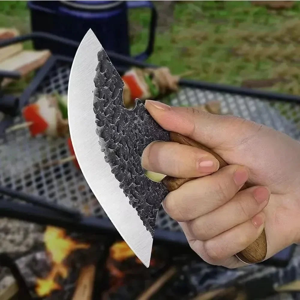 1 Set Multifunctional Knife Meat Cleaver Bone Cleaver Forging Knife Stainless Steel Kitchen Knife Cooking Tools BBQ